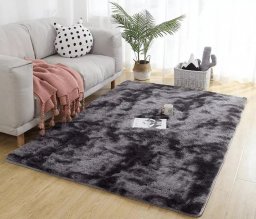 Strado Dywan Ombre Shaggy 60x120 OmbreGrey (Ciemny Szary) uniwersalny