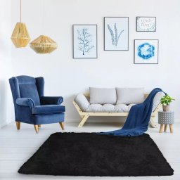 Strado Dywan Shaggy 60x90 BlackSky (Czarny)