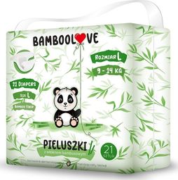 Bamboolove Pieluchy z włóknem bambusowym L, 9-14 kg, 21 szt.