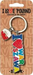 Breloczek Pan Dragon Brelok I love Poland Warszawa ILP-BRE-B-WAR-06