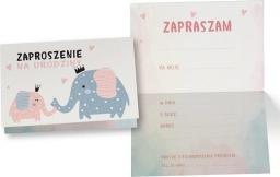 KUKARTKA Zaproszenie ZZ-078 Słoniki (5 szt.)
