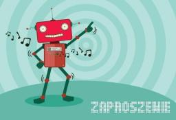 KUKARTKA Zaproszenie ZZ-061 Robot (5 szt.)