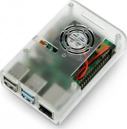 JustPi Obudowa z wentylatorem Raspberry Pi 4B (DNG-16802)
