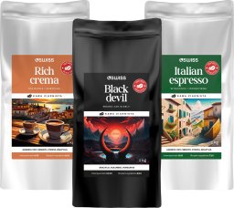 Kawa ziarnista 4Swiss świeżo palona zestaw kaw 3 kg