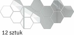 Aptel AG543D PANELE ŚCIENNE LUSTRA AKRYLOWE 17,5x15,5cm DEKORACJA 12szt