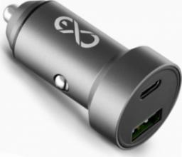 Ładowarka eXc  EXC ładowarka samochodowa Ultimate usb+pd 36W, szara