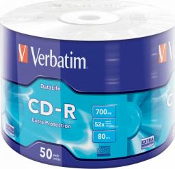  Verbatim CD-R 700 MB 52x 50 sztuk (43787)