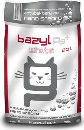 Żwirek dla kota Celpap Bazyl Ag+ White 20 l