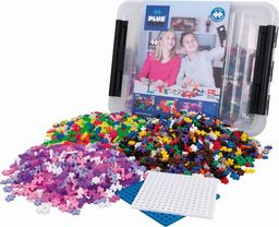 Plus Plus Plus-Plus, Mini Basic, Neon, Brokat, 2 płytki - 2400 szt - Edukacja