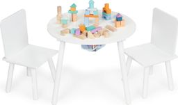 Ecotoys Stół stolik +2 krzesła meble dla dzieci komplet