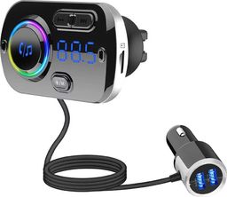 Transmiter FM Alogy Jednoczęściowe 2x USB-A 2.4 A