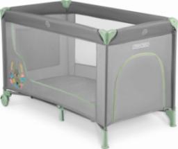 Ricokids Łóżeczko turystyczne + materac + torba 125 x 65 x 78 cm RK-240 szaro-miętowe