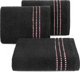 Shumee Gruby bawełniany ręcznik Fiore 50x90 500g/m2 (Czarny)