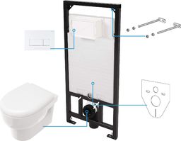Zestaw podtynkowy Deante Avis Zestaw WC podtynkowy 6 w 1