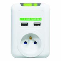 Logo Cordless 1 gniazdko, 2x USB