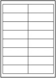 Logo Etykiety A4, matowe, białe, 10 szt.