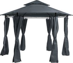 Shumee Pawilon ogrodowy 350 cm ciemnoszary PORTEL