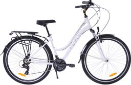 Fuzlu Rower trekkingowy 28 Core Lady Amor 18" biały/czarny/czarny połysk