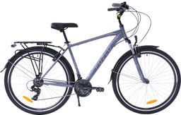 Fuzlu Rower trekkingowy 28 Core Men Amor (20") szaro-srebrny/ ciemny grafit mat