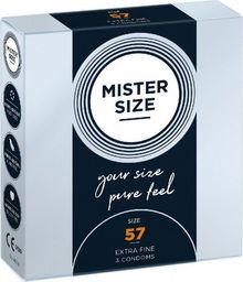 Mister Size Condoms prezerwatywy dopasowane do rozmiaru 57mm 3szt.