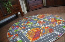 Dywany Łuszczów Dywan dziecięcy ULICZKI BIG CITY koło, koło 100 cm