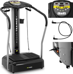 Gymrex Platforma mata wibracyjna domowa do ćwiczeń fitness do 120 kg Platforma mata wibracyjna domowa do ćwiczeń fitness do 120 kg