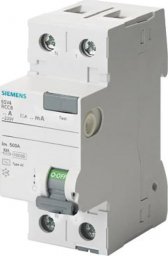Siemens Wyłącznik różnicowoprądowy RCCB 2P 40A 0,03A Typ AC biegun N z lewej 5SV4314-0KL