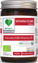 Be Organic Witamina D3 Ekstrakt Bio* 60 Tabletek (2000 Iu)