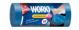 Anna Zaradna Worki na śmieci supermocne LDPE 120L 25SZT. NIEBIESKIE  (AZ1-WNS-5550)