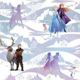 Kids at Home Kids at Home Tapeta Frozen Scene, fioletowa