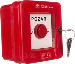 Elektromet Ręczny ostrzegacz pożarowy z zamkiem 2Z 2R 12A IP55 WPZ-4s 921462