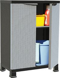 Szafa ogrodowa vidaXL Szafka plastikowa, 68x39x92 cm, motyw wicker