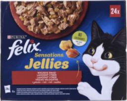 Nestle SENSATIONS WIEJSKIE SMAKI w galaretce (wołowina, kura, kaczka, jagnięcina) saszetki 24x85g