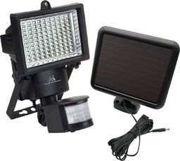 Naświetlacz Maclean Solarny naświetlacz LED z czujnikiem ruchu Energy IP44, 10W, 500lm, 6000K zimna biała, akumulator Li-ion 2400 mAh, 5,5V