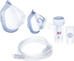 Flaem Zestaw do inhalatora 4Neb Nebulizator RF9 z ustnikiem, 2 maskami i przewodem