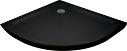Brodzik Mexen Mexen slim brodzik półokrągły 70 x 70 cm, czarny - 41707070