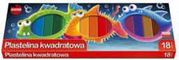 Mona Plastelina kwadratowa 18 kolorów