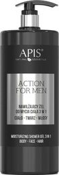 Apis APIS_Action For Men 3in1 nawilżający żel do mycia ciała twarzy i włosów 1000ml