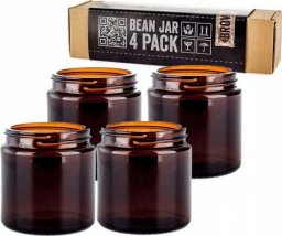 Comandante Comandante Bean Jar Brown Glass - Brązowy słoik na zmieloną kawę - 4 sztuki