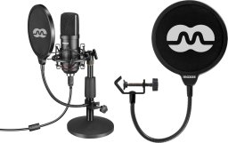 Mikrofon Mozos Mikrofon Mozos USB MKIT-900PRO Gamer + Pop filtr mikrofonowy PS-1