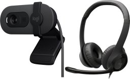 Kamera internetowa Logitech Brio 100 (960-001585) + H390 (981-000406)