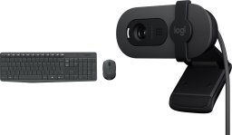 Klawiatura + mysz Logitech MK235 (920-007931) + Brio 100 (960-001585)