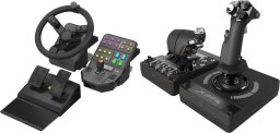 Kierownica Logitech G Saitek Farm Sim Controller (945-000062) + G X56 Hotas (945-000059)