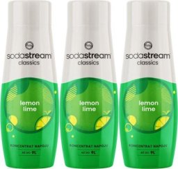 Sodastream 3 x Syrop Cytryna Limonka 440 ml