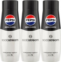 Sodastream 3 x Syrop Pepsi Zero cukru 440 ml