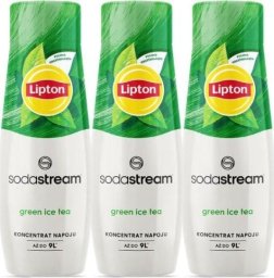 Sodastream 3 x Syrop Lipton Green Ice Tea 440 ml