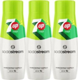 Sodastream 3 x Syrop 7Up Zero cukru 440 ml