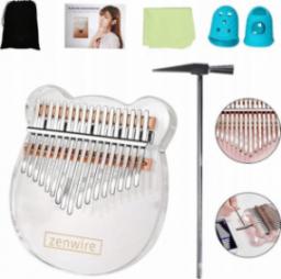 Zenwire Kalimba Instrument Afrykański Pianino Zanza Mbira 17 klawiszowa Akrylowa K-03a