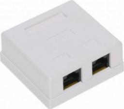 GNIAZDO ZAKOŃCZENIOWE RJ45-2G1/6 PODWÓJNE