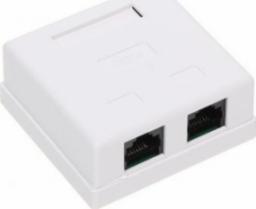 GNIAZDO ZAKOŃCZENIOWE RJ45-2G2 PODWÓJNE